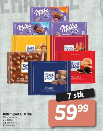 Fakta Tyskland Ritter Sport el. Milka tilbud