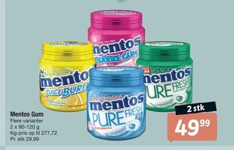 Fakta Tyskland Mentos Gum tilbud