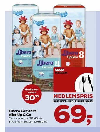 Kvickly Libero Comfort eller Up & Go tilbud