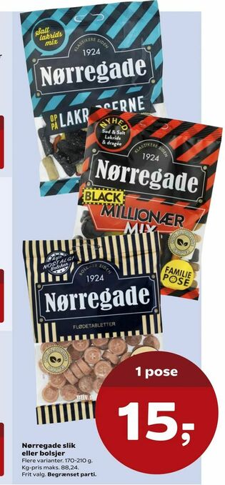 Kvickly Nørregade slik eller bolsjer tilbud