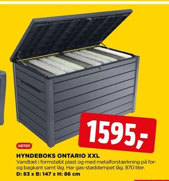 jem & fix Hyndeboks ontario xxl tilbud