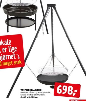 jem & fix Tripod bålsted tilbud