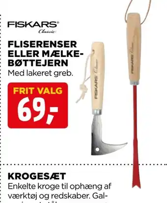 Fliserenser eller mælkebøttejern