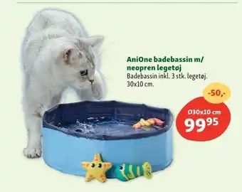 AniOne badebassin m/ neopren legetøj