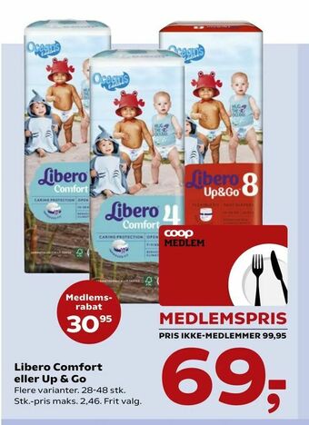 SuperBrugsen Libero Comfort eller Up & Go tilbud
