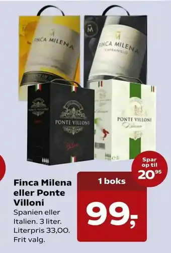 SuperBrugsen Finca Milena eller Ponte Villoni tilbud