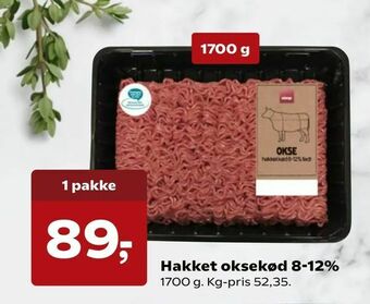SuperBrugsen Hakket oksekød 8-12% tilbud