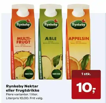SuperBrugsen Rynkeby Nektar eller frugtdrikke tilbud