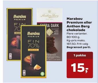 SuperBrugsen Marabou Premium eller Anthon Berg chokolade tilbud