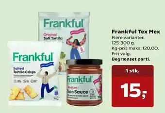 SuperBrugsen Frankful Tex Mex tilbud