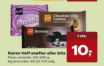 SuperBrugsen Karen Volf snøfler eller bits tilbud