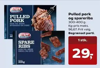 SuperBrugsen Pulled pork og spareribs tilbud