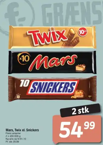 Fakta Tyskland Twix chokoladebar tilbud