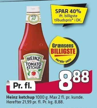 Fleggaard Heinz ketchup tilbud