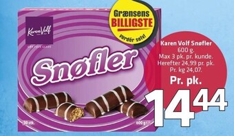 Karen Volf snøfler