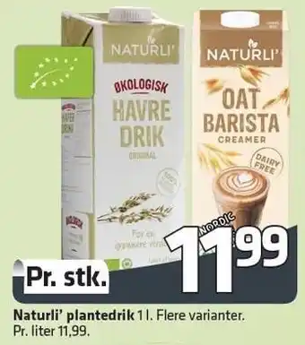 Fleggaard Naturli' plantedrik tilbud