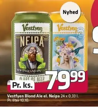 Fleggaard Vestfyen Blond Ale el. Neipa tilbud