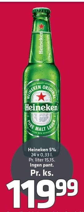 Fleggaard Heineken tilbud