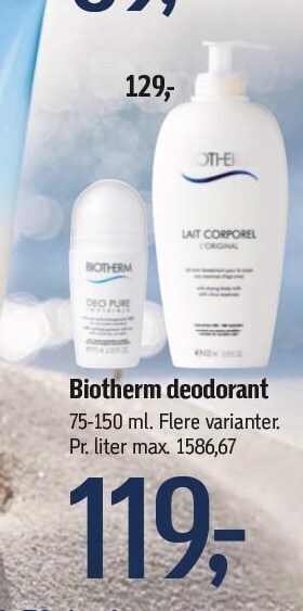 Føtex Biotherm deodorant tilbud