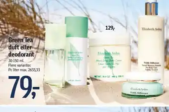 Føtex Green tea duft el. deodorant tilbud