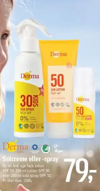 Føtex Solcreme el. -spray tilbud