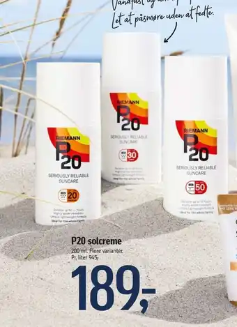 P20 solcreme
