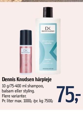 Føtex Dennis Knudsen hårpleje tilbud