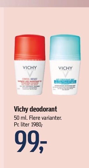 Føtex Vichy deodorant tilbud