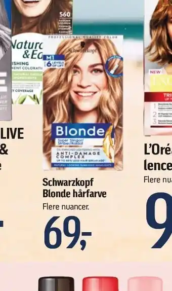 Føtex Schwarzkopf blonde hårfarve tilbud