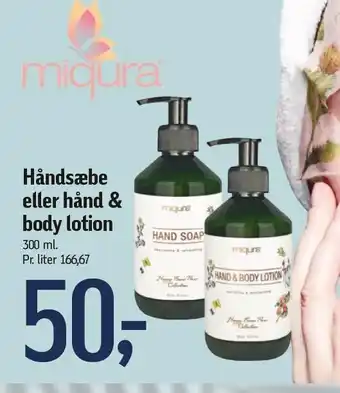 Føtex Håndsæbe el. hånd & body lotion tilbud