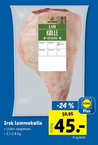 Lidl Butchers lammekølle tilbud