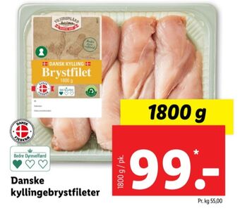 Lidl Vilstrupgård kyllingebrystfilet tilbud