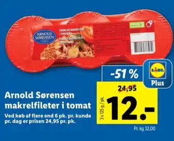 Lidl Arnold sørensen makrel tilbud