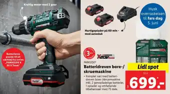 Parkside bore- og skruemaskine