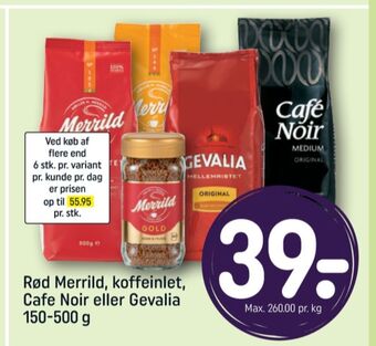 REMA 1000 Mellemristet kaffe formalet tilbud