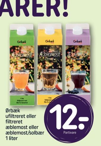 REMA 1000 Ørbæk æblemost tilbud