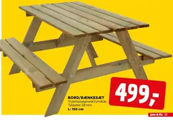 jem & fix Hozelock bord/bænkesæt tilbud