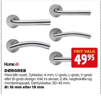 jem & fix Home it dørgreb tilbud