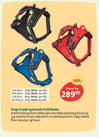 Maxi Zoo Dogs Creek nylonsele Pathfinder tilbud
