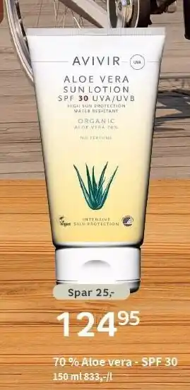 Helsam Avivir 70% Aloe Vera SPF 30 tilbud