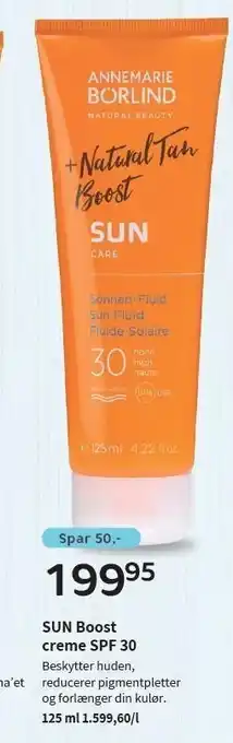 Helsam SUN Boost creme SPF 30 tilbud