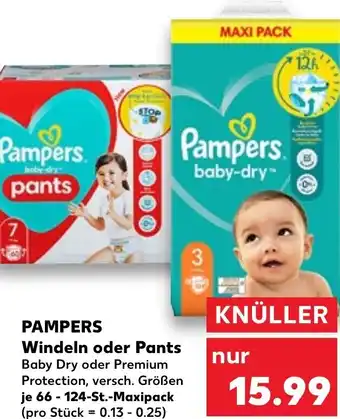 Kaufland Pampers Windeln oder Pants 66-124-St. tilbud