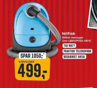 Skousen Nilfisk støvsuger one lbb10p05a-hb15 tilbud