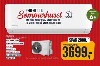 Skousen Adelberg varmepumpe VPA109 tilbud