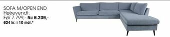 Daells Bolighus SOFA M/OPEN END Højrevendt. tilbud