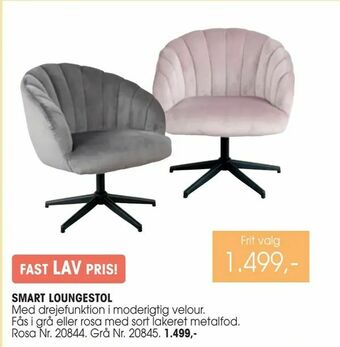 Daells Bolighus Smart loungestol tilbud