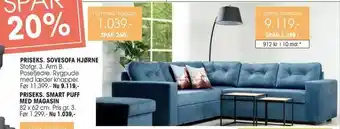 Daells Bolighus Priseks. smart puff med magasin tilbud