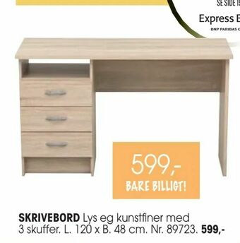 Daells Bolighus Skrivebord tilbud