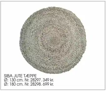 Daells Bolighus SIBA JUTE TÆPPE tilbud