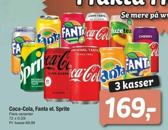 Fakta Tyskland Coca-Cola, Fanta el. Sprite tilbud